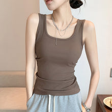 Load image into Gallery viewer, Spring And Summer New Wide Shoulder Vest For Women Big U-neck
