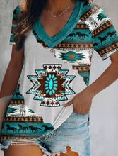 Load image into Gallery viewer, Ethnic Style Two Layers Collar Short Sleeve