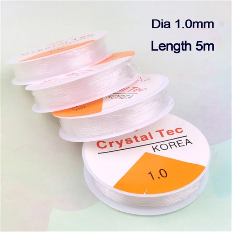 10pcs 0.6/0.8/1mm Stretchy Elastic Beading Cord String Crystal Line Wire Thread for Jewelry DIY Making Bracelet Handmade