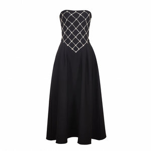 Elegant Rhinestone Bandage Dress