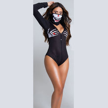 Load image into Gallery viewer, Halloween Hooded PNE-piece Suit Zombie Skeleton Suit