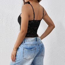 Load image into Gallery viewer, European And American Sexy Vest Women&#39;s Lace Solid Color Camisole