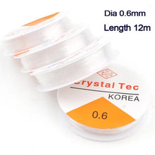 Load image into Gallery viewer, 10pcs 0.6/0.8/1mm Stretchy Elastic Beading Cord String Crystal Line Wire Thread for Jewelry DIY Making Bracelet Handmade