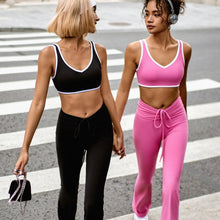 Load image into Gallery viewer, Contrast Color Low Intensity Sports Underwear Women&#39;s Yoga Clothes Pilates Training Top