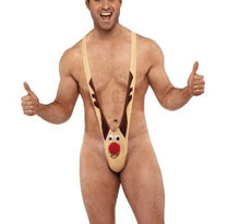 Load image into Gallery viewer, Christmas deer sexy underwear men&#39;s reindeer sexy underwear festival rave party costumes