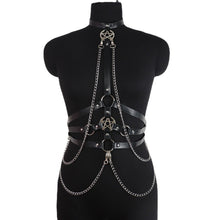 Load image into Gallery viewer, PU Material Chain Adjustable Leather Strap Binding Garment