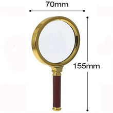 Load image into Gallery viewer, 70/80/90/100mm Handheld 10X Magnifier Magnifying Glass Loupe Reading Jewelry Elderly Reading Microscope Portable Eye Loupe Glass