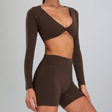 Load image into Gallery viewer, European And American Yoga Clothes Women&#39;s Quick-drying Breathable Tight T-shirt Fitness Clothes Casual