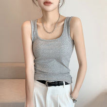 Load image into Gallery viewer, Spring And Summer New Wide Shoulder Vest For Women Big U-neck