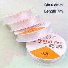 Load image into Gallery viewer, 10pcs 0.6/0.8/1mm Stretchy Elastic Beading Cord String Crystal Line Wire Thread for Jewelry DIY Making Bracelet Handmade