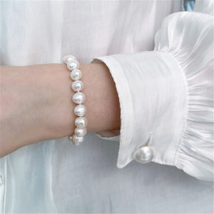 10 Pcs Imitation pearls Bracelet Set for Women Beaded Stretch Strand Bracelets for Bridesmaid,Bridal,Party Jewelry