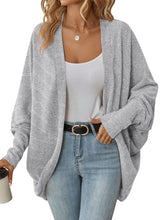 Load image into Gallery viewer, Women&#39;s Fashionable Batwing Sleeve Cardigan Loose Knitted Coat