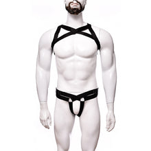 Load image into Gallery viewer, Men&#39;s Sexy Lingerie Big Chest Strap Bar Ball Performance Three-point Suit