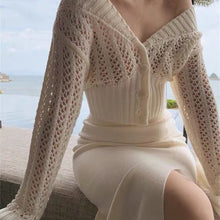 Load image into Gallery viewer, Sexy Outer Wear Hollow Sweater Women