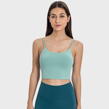 Load image into Gallery viewer, Yoga Jacket Women&#39;s Sports Underwear With Chest Pad Thin Belt Beauty Back