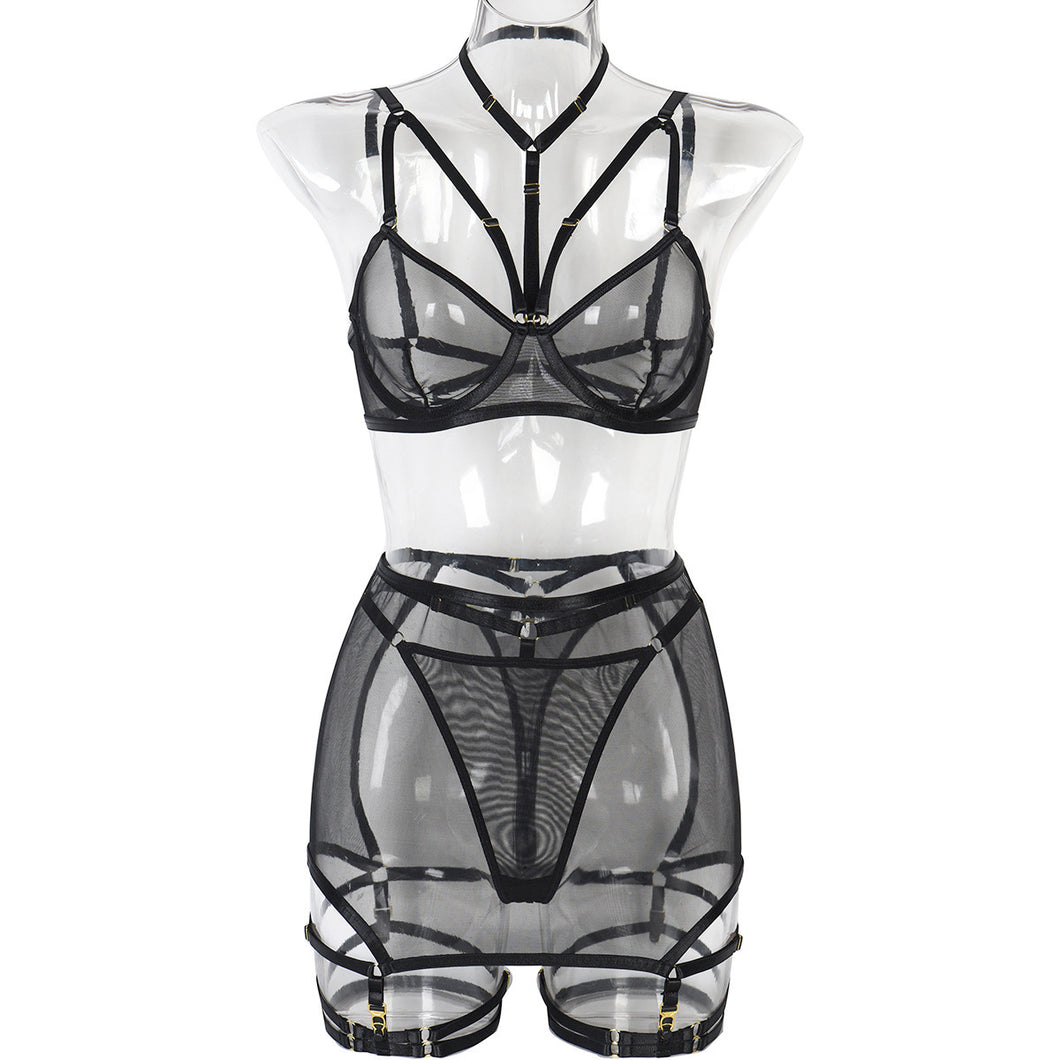 Lady Sexy Underwear Three-piece Set