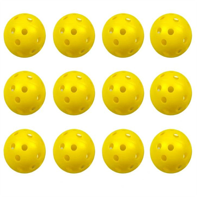 12pcs multicolor Plastic Golf Training Balls Airflow Hollow Golf Balls for Driving Range Swing Practice new
