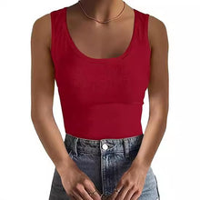 Load image into Gallery viewer, Elastic Slim-fit Basic Vest Women&#39;s Top