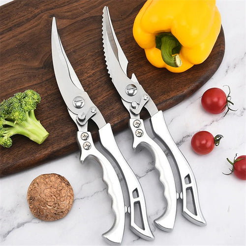 Kitchen Scissors Chicken Bone Kitchen Shears,Duck Fish Cutter 4Cr Stainless Steel Fish Scissors Scale Clean Cook Scissors
