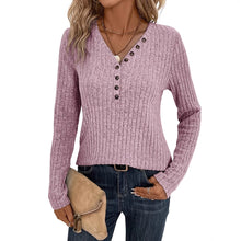 Load image into Gallery viewer, Top Solid Color Casual Long Sleeves Knitwear