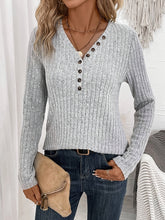 Load image into Gallery viewer, Top Solid Color Casual Long Sleeves Knitwear