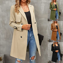 Load image into Gallery viewer, Women&#39;s Double-row Slim Fit Coat Overcoat