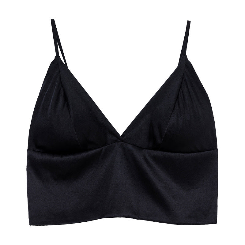 Women's Silk Underwear Seamless Beautiful Back Underwired Bra