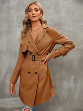 Load image into Gallery viewer, Women&#39;s Double-row Slim Fit Coat Overcoat
