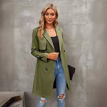 Load image into Gallery viewer, Women&#39;s Double-row Slim Fit Coat Overcoat