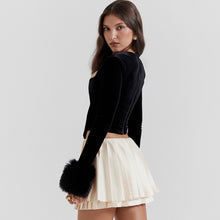 Load image into Gallery viewer, Square Collar Navel Irregular Top Women