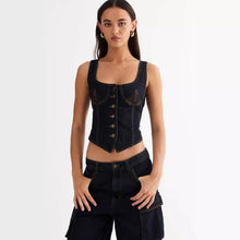 Load image into Gallery viewer, Women&#39;s Fashion Slim Fit Denim Vest