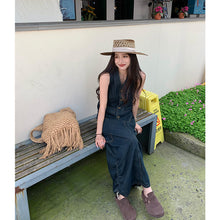 Load image into Gallery viewer, Summer High Waist Straight Skirt Skirt Two-piece Set