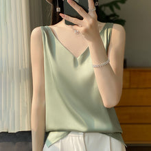 Load image into Gallery viewer, Sling Vest Inner Match Satin Silky Base Loose Sleeveless Top