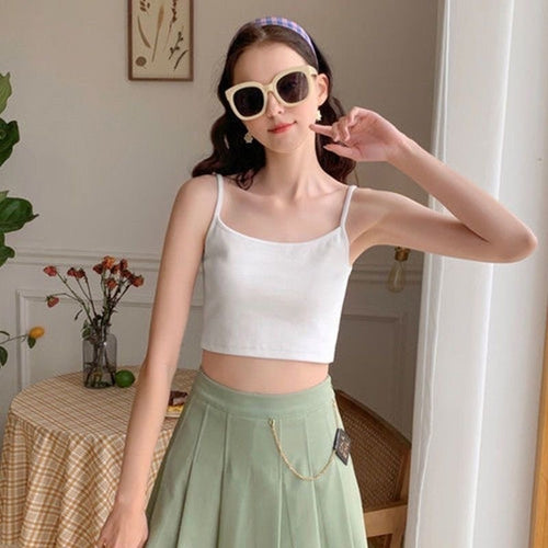 Padded Vest Women's Short Summer Navel Wrapped Chest