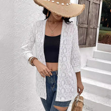 Load image into Gallery viewer, Elegant Lace Stitching Lace Cardigan Shawl