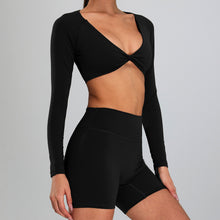 Load image into Gallery viewer, European And American Yoga Clothes Women&#39;s Quick-drying Breathable Tight T-shirt Fitness Clothes Casual