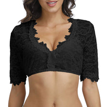 Load image into Gallery viewer, Cross-border Halloween Beer Festival Base Lace Stitching Small Shirt Top