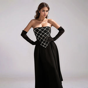 Elegant Rhinestone Bandage Dress