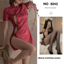 Load image into Gallery viewer, Sexy Women&#39;s Underwear Cheongsam Uniform Suit
