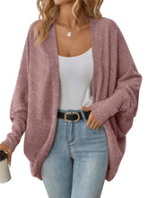 Load image into Gallery viewer, Women&#39;s Fashionable Batwing Sleeve Cardigan Loose Knitted Coat