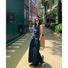 Load image into Gallery viewer, Summer High Waist Straight Skirt Skirt Two-piece Set