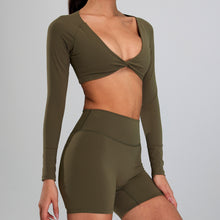 Load image into Gallery viewer, European And American Yoga Clothes Women&#39;s Quick-drying Breathable Tight T-shirt Fitness Clothes Casual