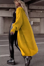 Load image into Gallery viewer, Loose Knitted Cardigan Pocket Long Lantern Sleeve Sweater