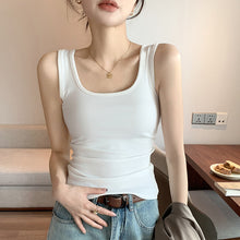 Load image into Gallery viewer, Spring And Summer New Wide Shoulder Vest For Women Big U-neck