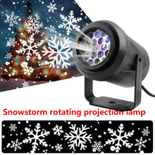 Load image into Gallery viewer, Projector Lamp High-brightness Christmas Snowflake Indoor Holiday Decoration Light Rotating