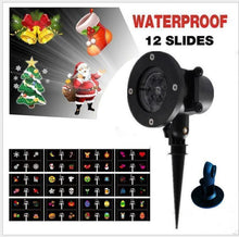 Load image into Gallery viewer, 48 Pattern Christmas Projector Laser Light Snow LED Lamp Landscape Garden XMAS
