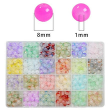 Load image into Gallery viewer, 50pcs/lot 8mm Glass Beads Beautiful Multicolor Beads Handmade Diy Bracelet Necklace Bracelet Jewelry Handmade Beads Accessories Wholesale