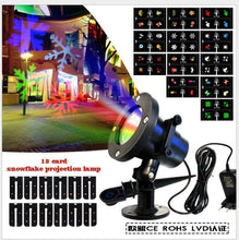 Load image into Gallery viewer, 48 Pattern Christmas Projector Laser Light Snow LED Lamp Landscape Garden XMAS