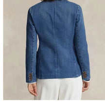 Load image into Gallery viewer, Tibetan Blue Denim Jacket For Spring And Summer