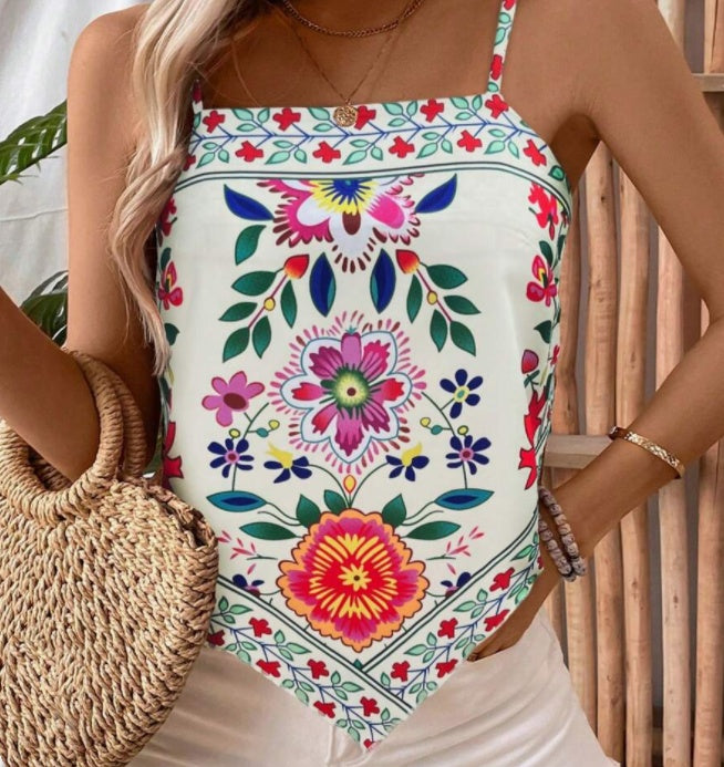 Printed Green Plant Positioning Vest